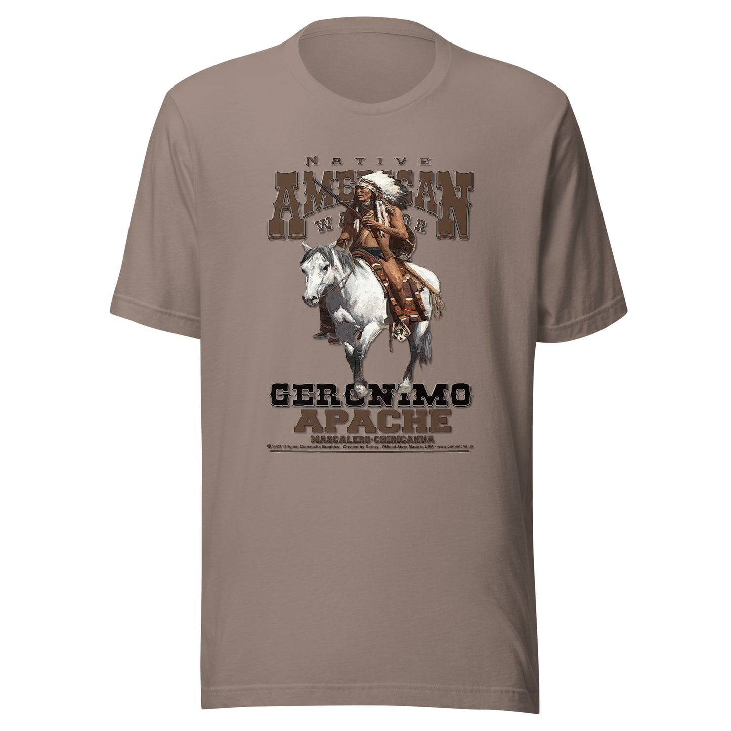 T-shirts with native Indians, T-shirts with Indian tribes, Comancha T-shirts,