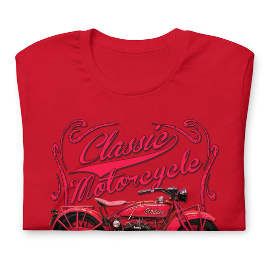 Classic Scout 1927 - Vintage Motorcycle unisex Tee, Comancha tees,