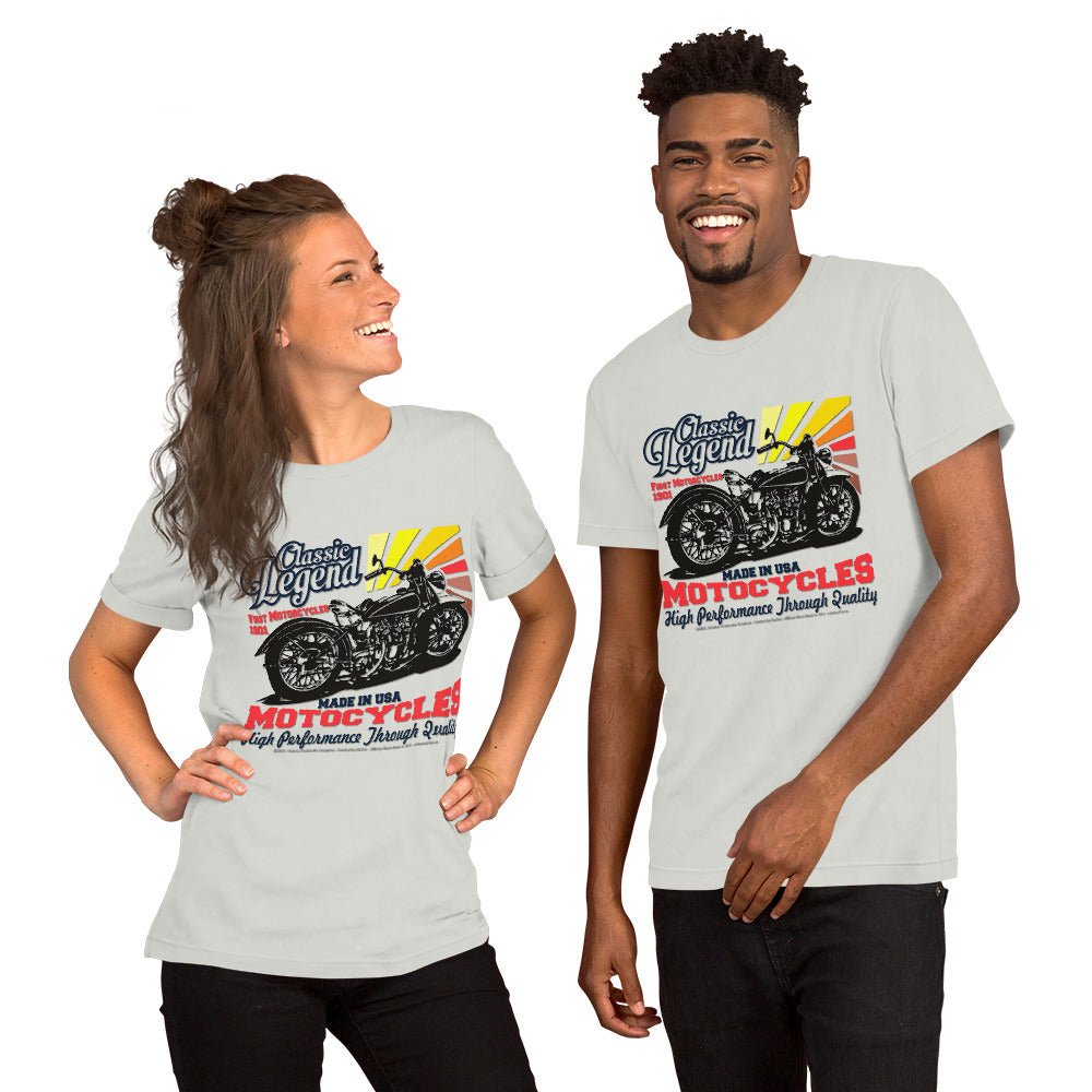 Classic Legend Motorcycle Unisex t-shirt