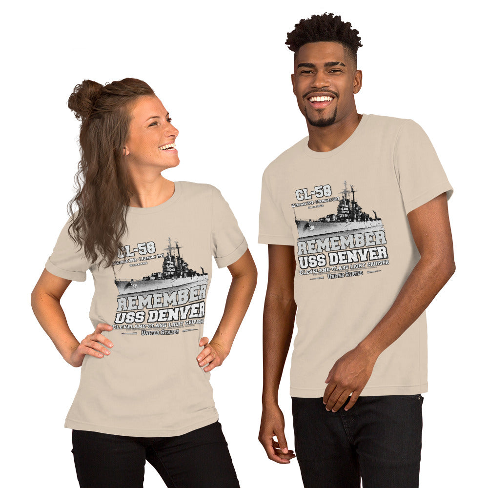 USS DENVER CL-58 Light Cruiser t-shirt