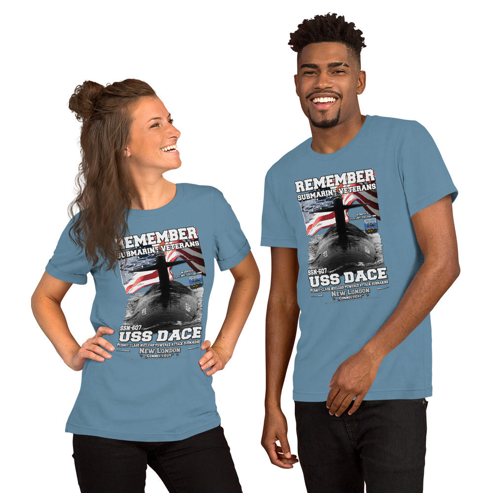 USS DACE SSN-607 Shipmates t-shirt