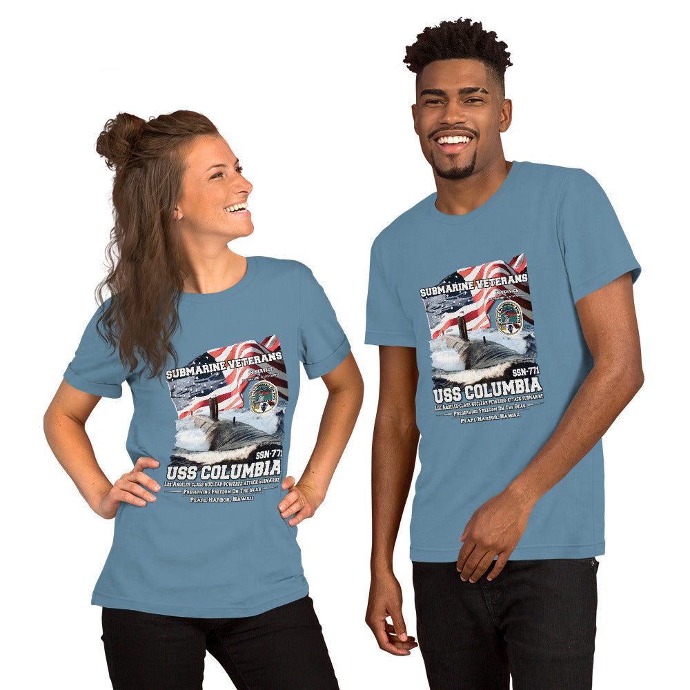 USS COLUMBIA SSN-771 Submarine Veterans Unisex t-shirt,