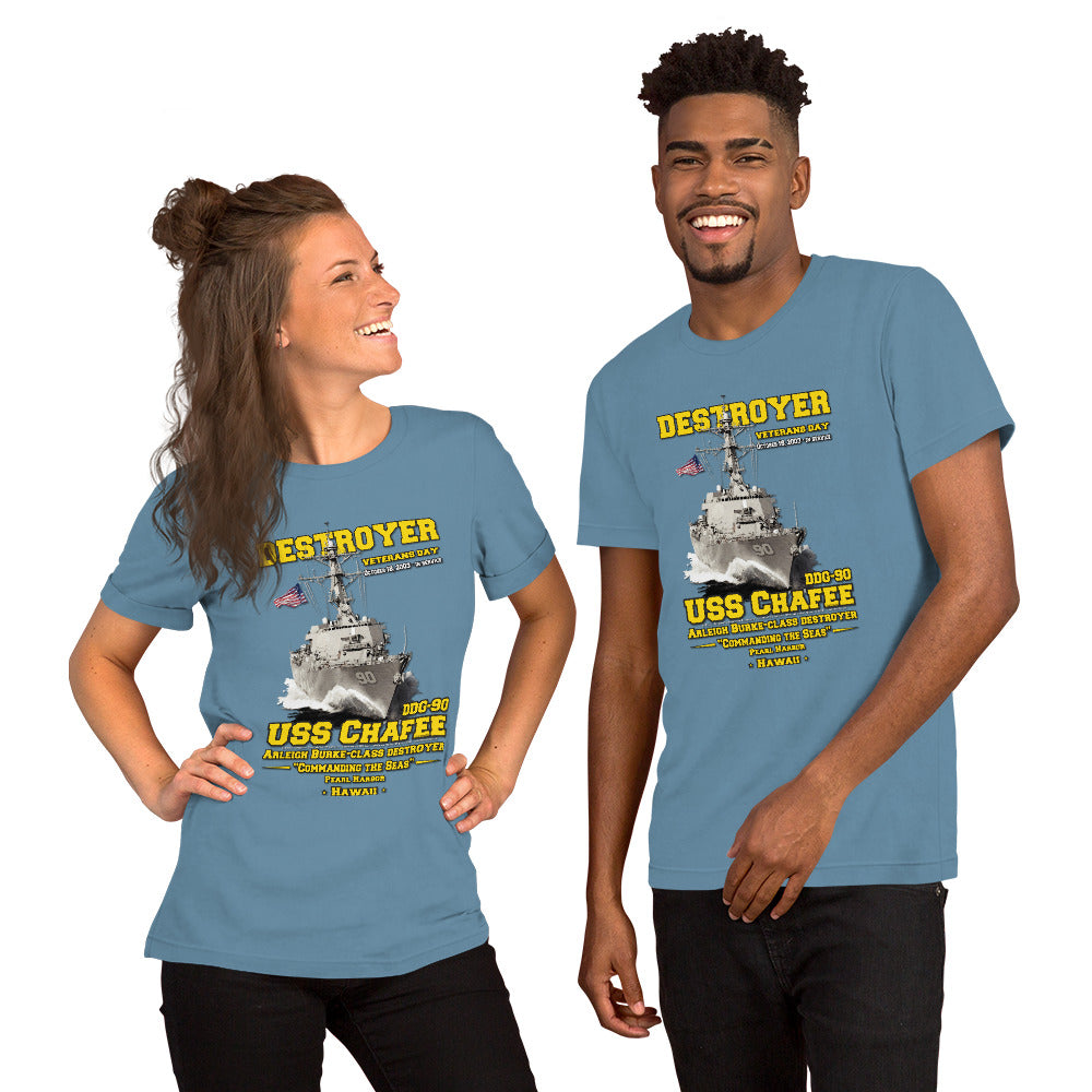 USS CHAFEE tee,USS CHAFEE DDG-90 tee, US Destroyer Ship Veterans T-shirts, Comancha T-shirt,