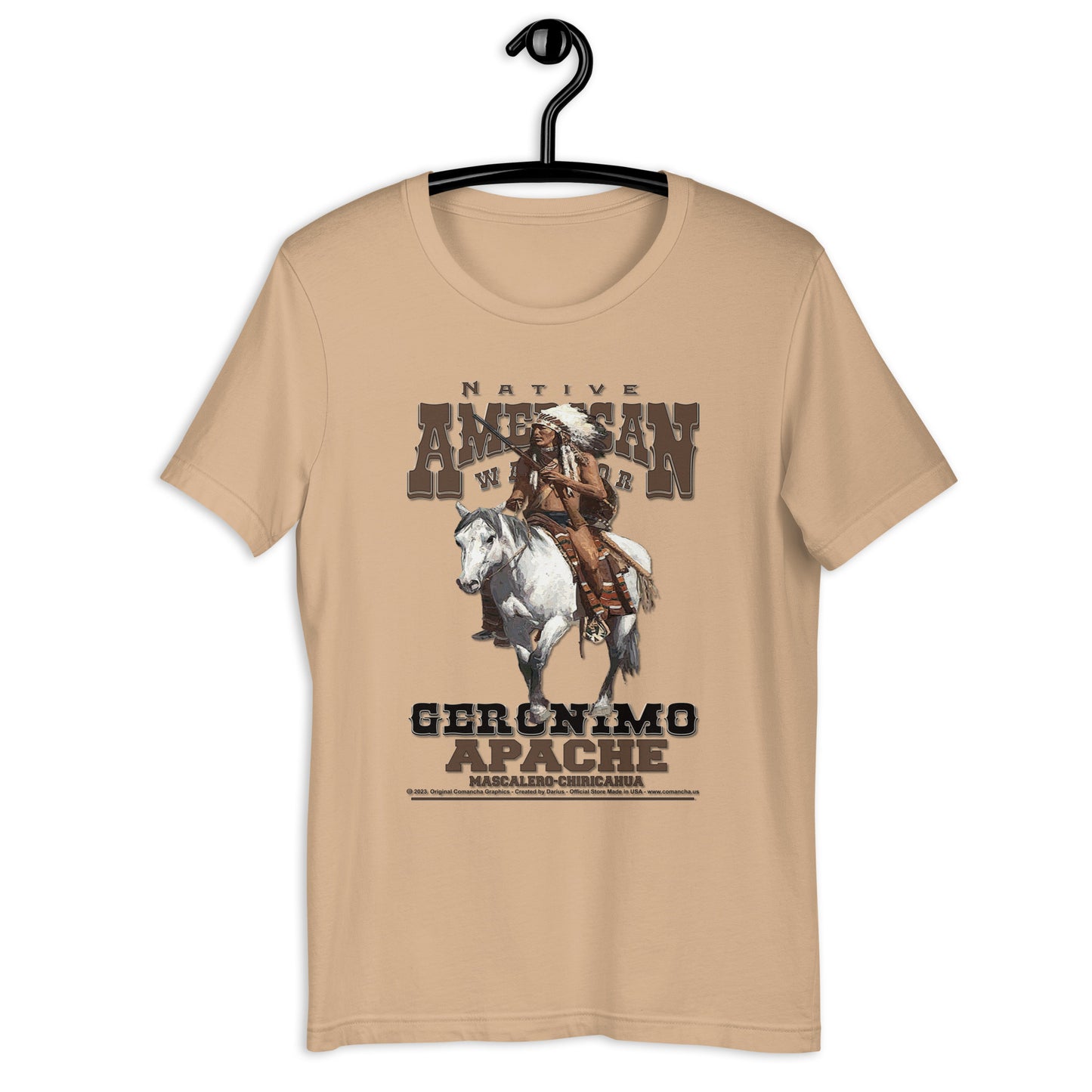 T-shirts with native Indians, T-shirts with Indian tribes, Comancha T-shirts,