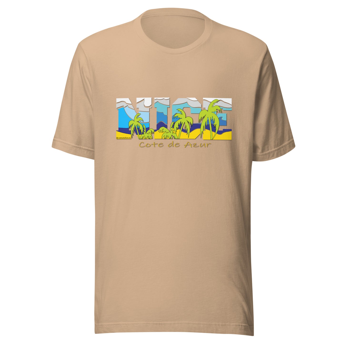 NICE tee, NICE FRANCE tee, Cote de Azur t-shirt, France T-shirt, Comancha Graphics,