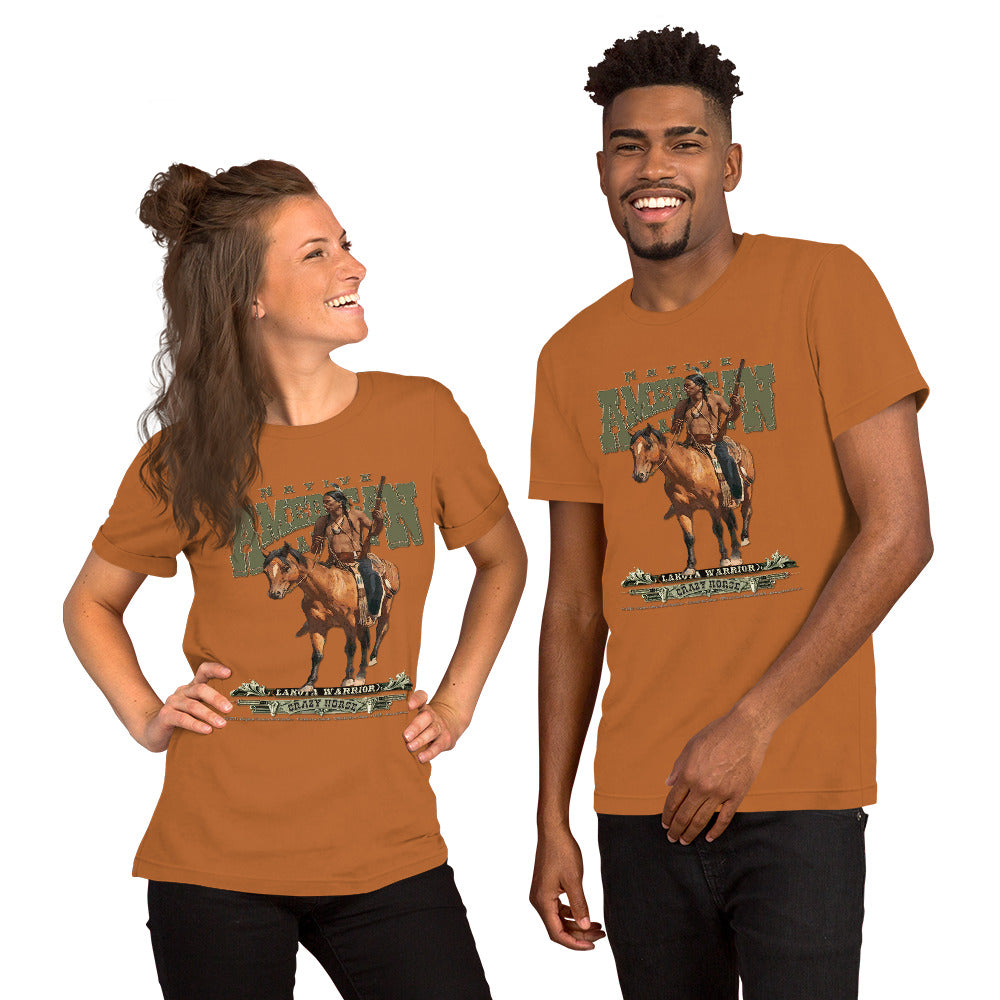CRAZY HORSE Lakota warrior T-shirt