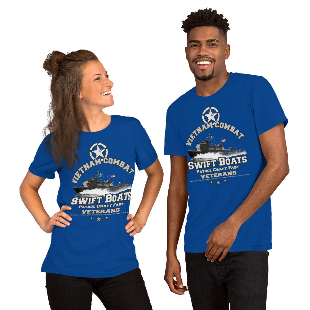 SWIFT BOATS t-shirt, Vietnam Combat Veterans Unisex t-shirt, Comancha Graphics T-Shirts,