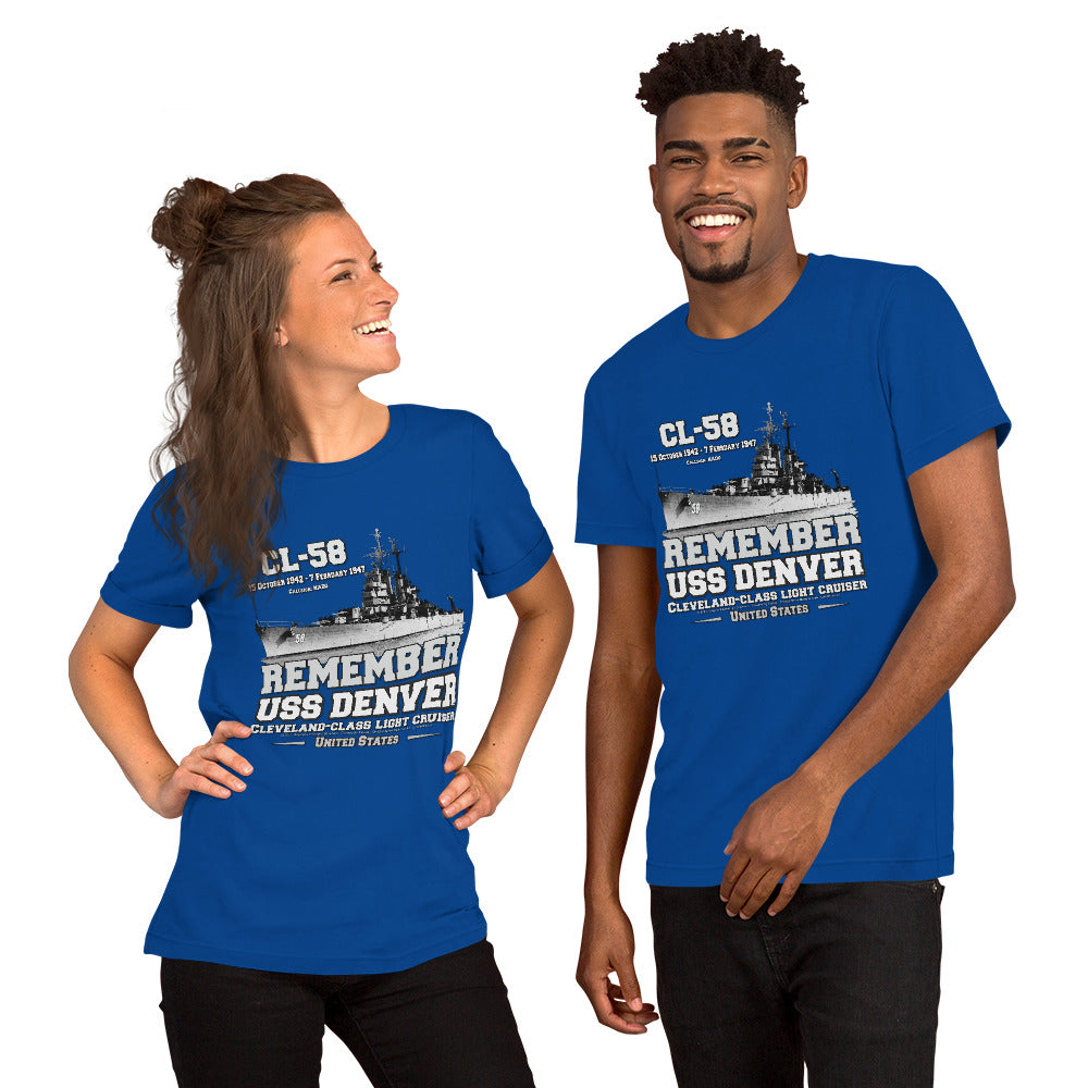 USS DENVER CL-58 Light Cruiser t-shirt