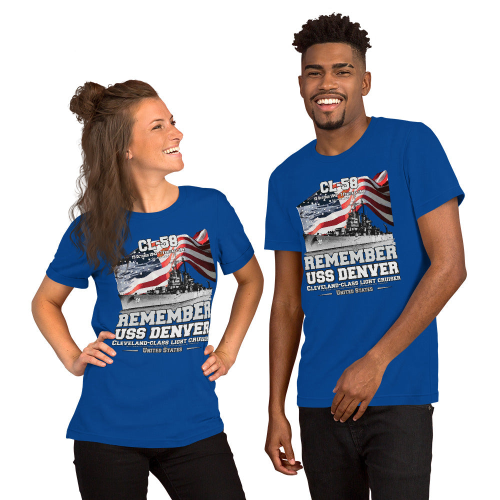 USS DENVER CL-58 Cruiser t-shirt