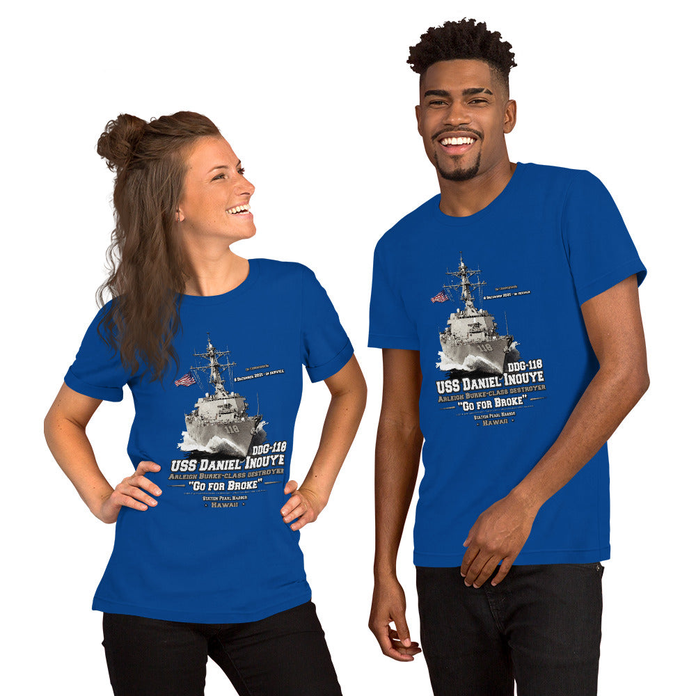 USS DANIEL INOUYE DDG-118 Destroyer t-shirt
