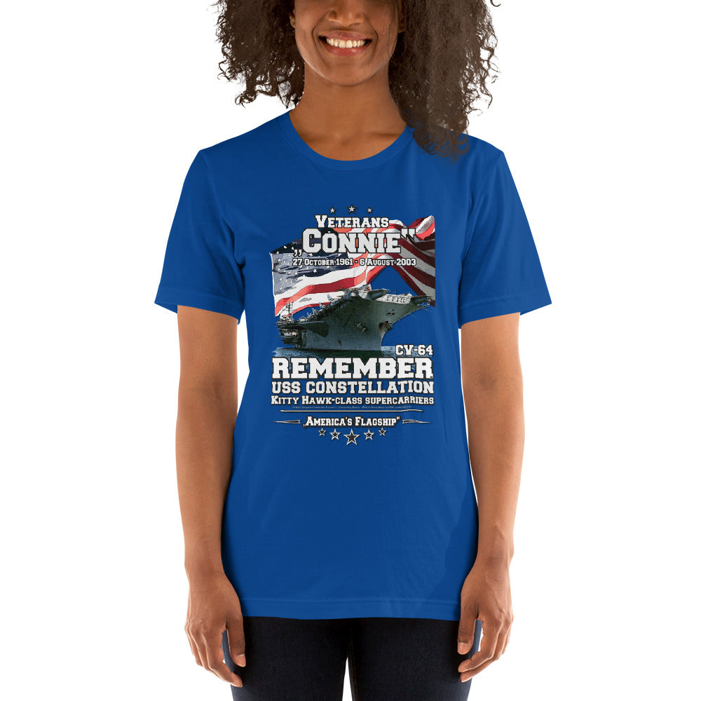 USS CONSTELLATION t-shirt, CV-64 Aircraft Carrier Unisex t-shirt, Comancha Navy T-shirt,