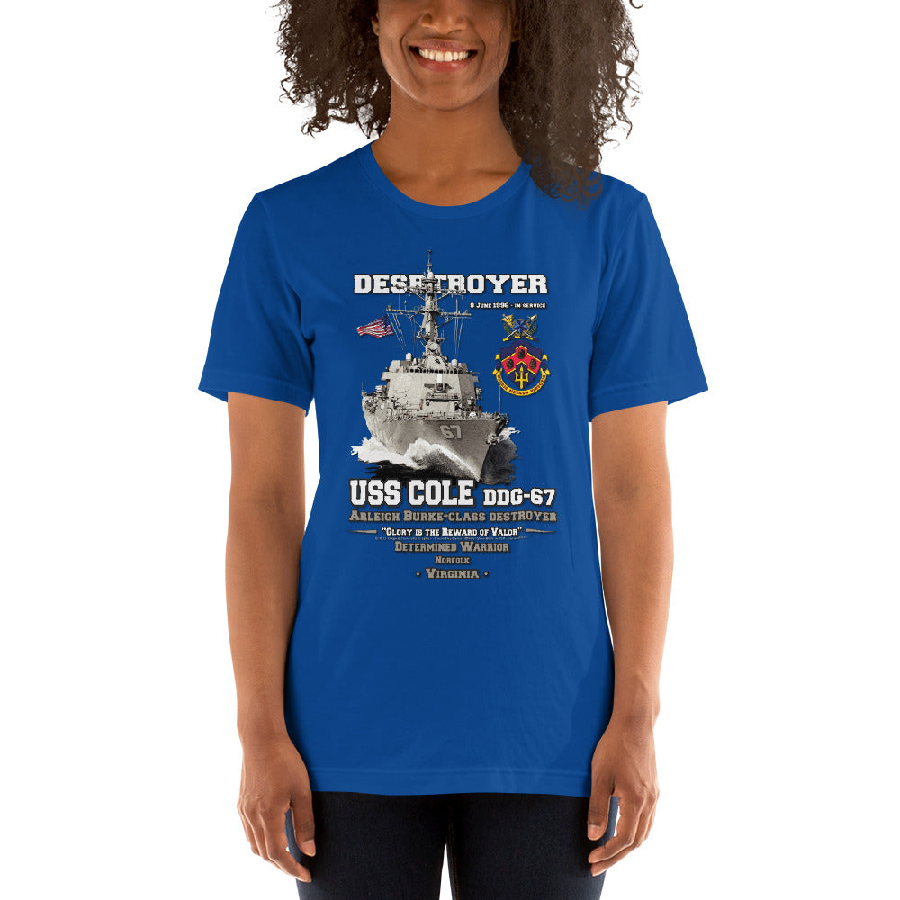 USS COLE DDG-67 t-shirt, Destroyer Veterans Unisex t-shirt, Comancha.us Navy T-shirt,