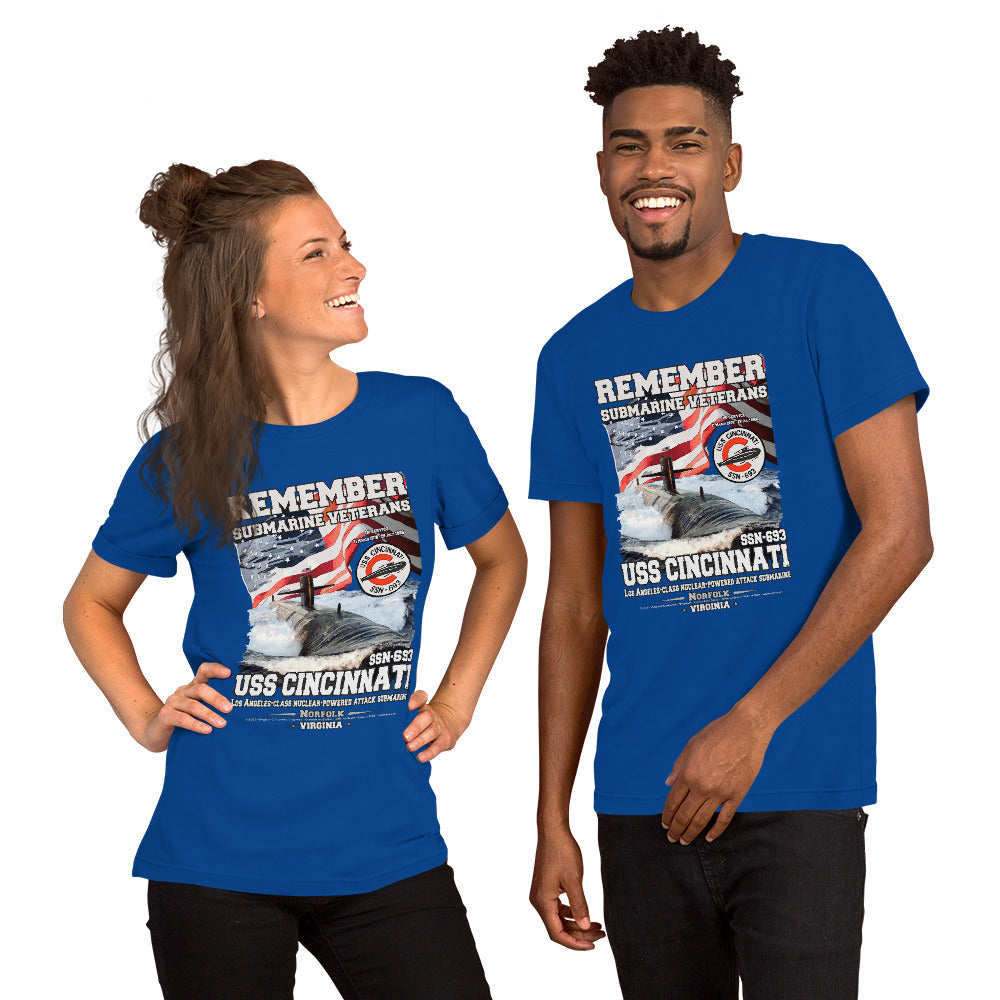 USS CINCINNATI SSN-693 T-shirt, USS CINCINNATI T-shirt, USS SSN-693 Submarine Veterans T-shirts, Comancha T-shirts,