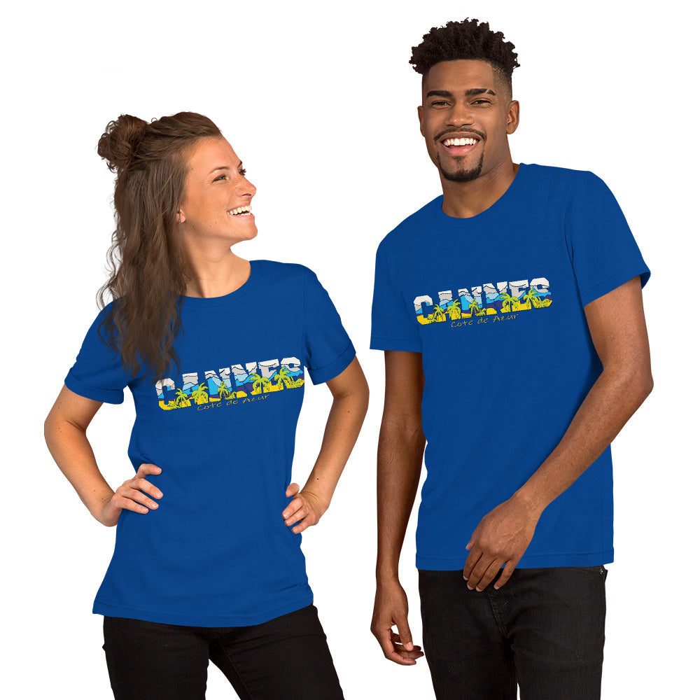 CANNES tee,CANNES France tee, Cote de azur tee, Comancha Graphics,CANNES Cote de Azur France T-shirt,