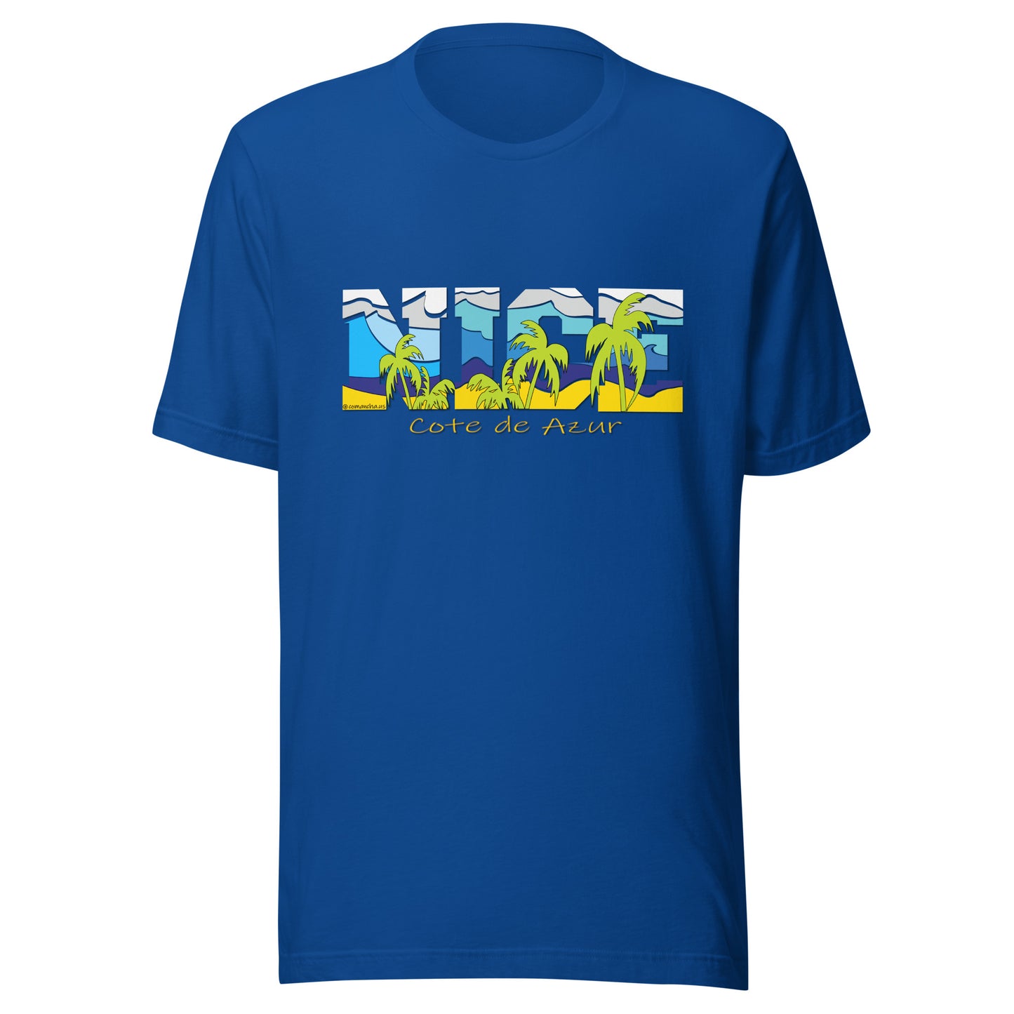 NICE tee, NICE FRANCE tee, Cote de Azur t-shirt, France T-shirt, Comancha Graphics,