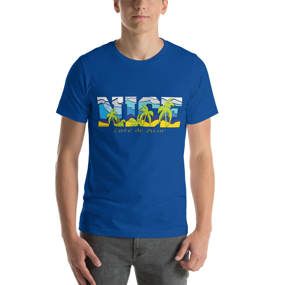 NICE tee, NICE FRANCE tee, Cote de Azur t-shirt, France T-shirt, Comancha Graphics,
