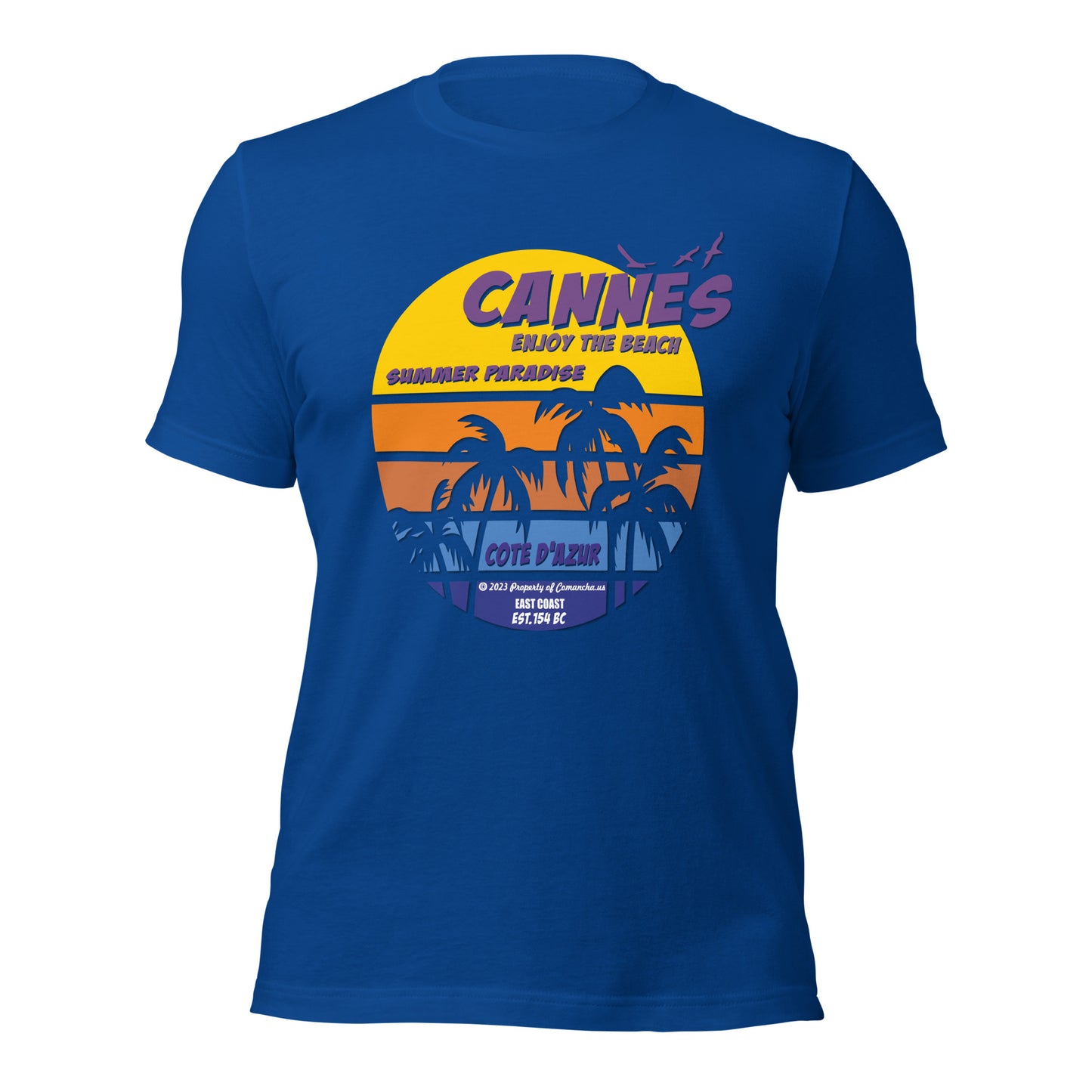 Cannes France T-shirt, Comancha Graphics, tee, Cannes T-shirt, Comancha Graphics tee,Cannes France T-shirt, Comancha Graphics,