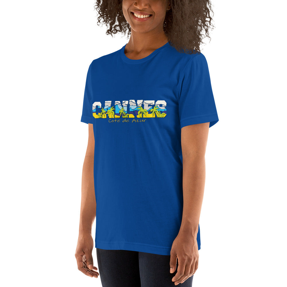 CANNES tee,CANNES France tee, Cote de azur tee, Comancha Graphics,CANNES Cote de Azur France T-shirt,