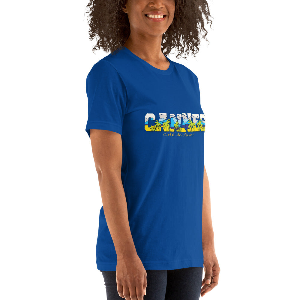 CANNES tee,CANNES France tee, Cote de azur tee, Comancha Graphics,CANNES Cote de Azur France T-shirt,