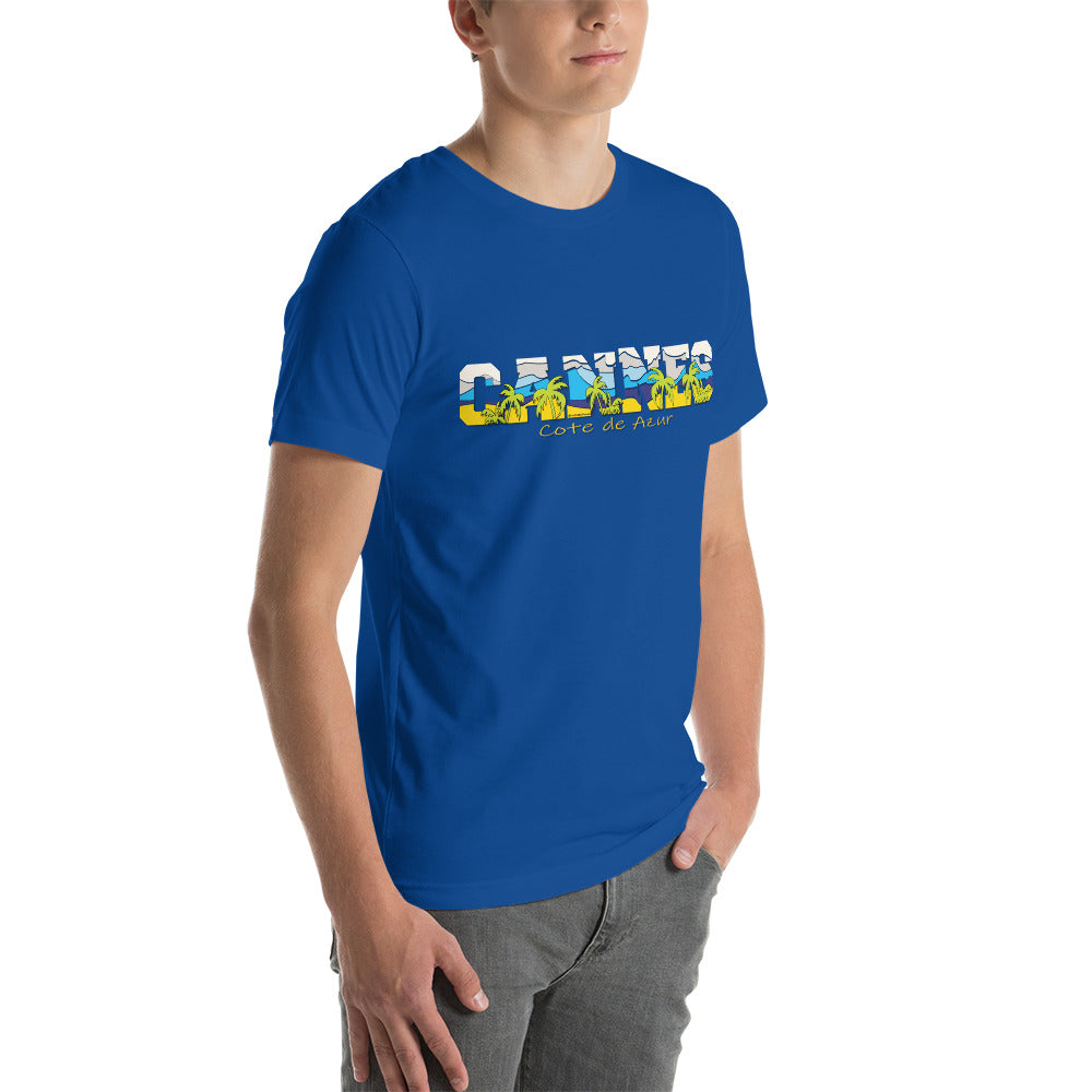CANNES tee,CANNES France tee, Cote de azur tee, Comancha Graphics,CANNES Cote de Azur France T-shirt,