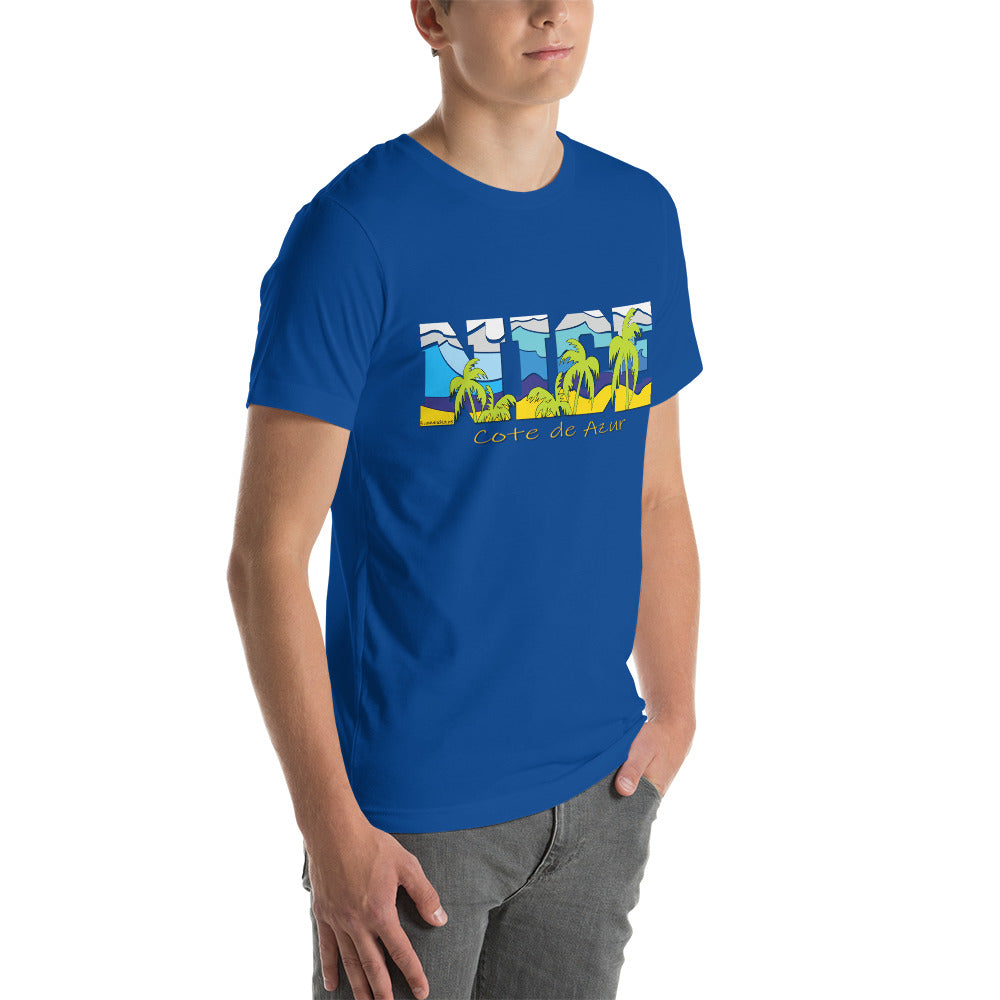 NICE tee, NICE FRANCE tee, Cote de Azur t-shirt, France T-shirt, Comancha Graphics,