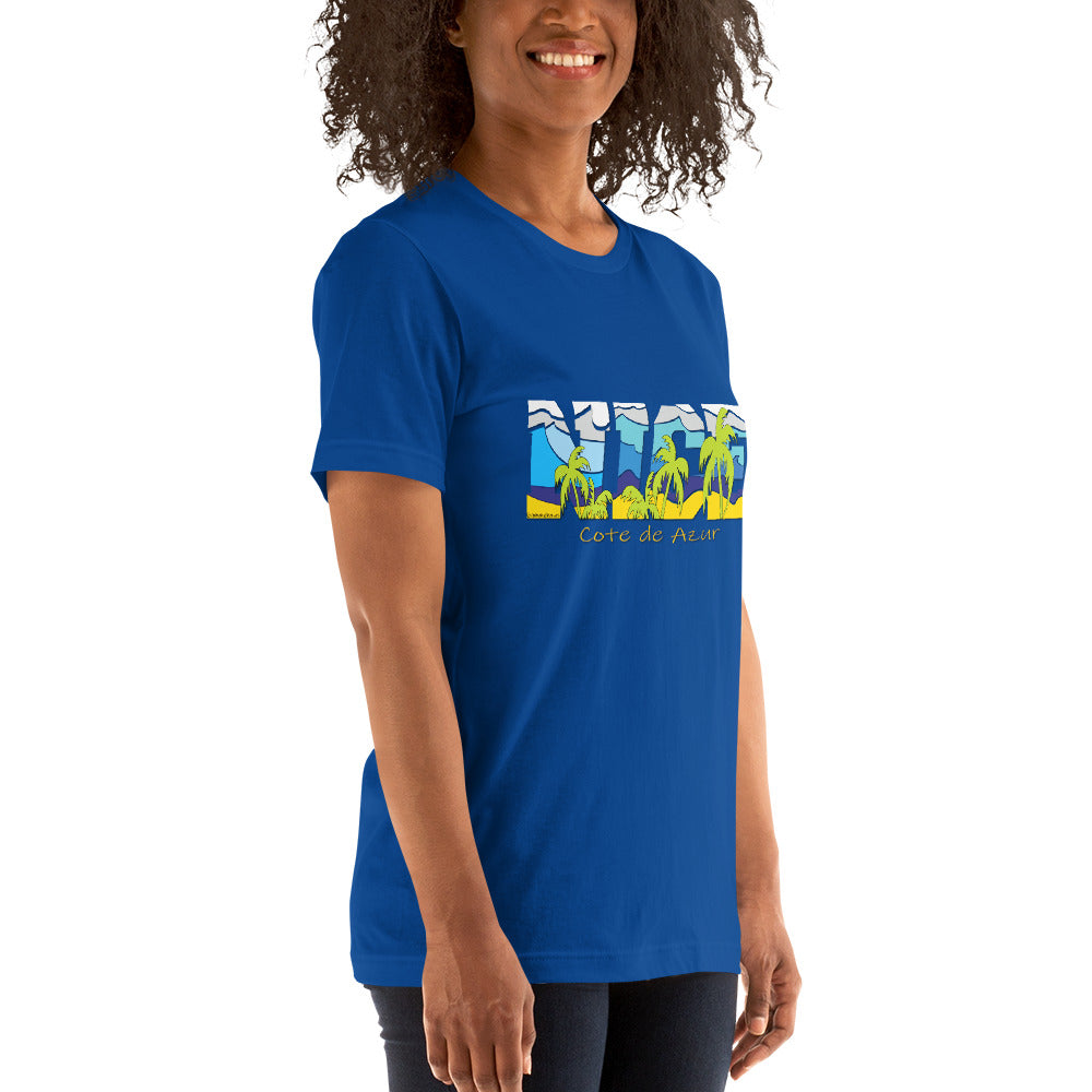 NICE tee, NICE FRANCE tee, Cote de Azur t-shirt, France T-shirt, Comancha Graphics,