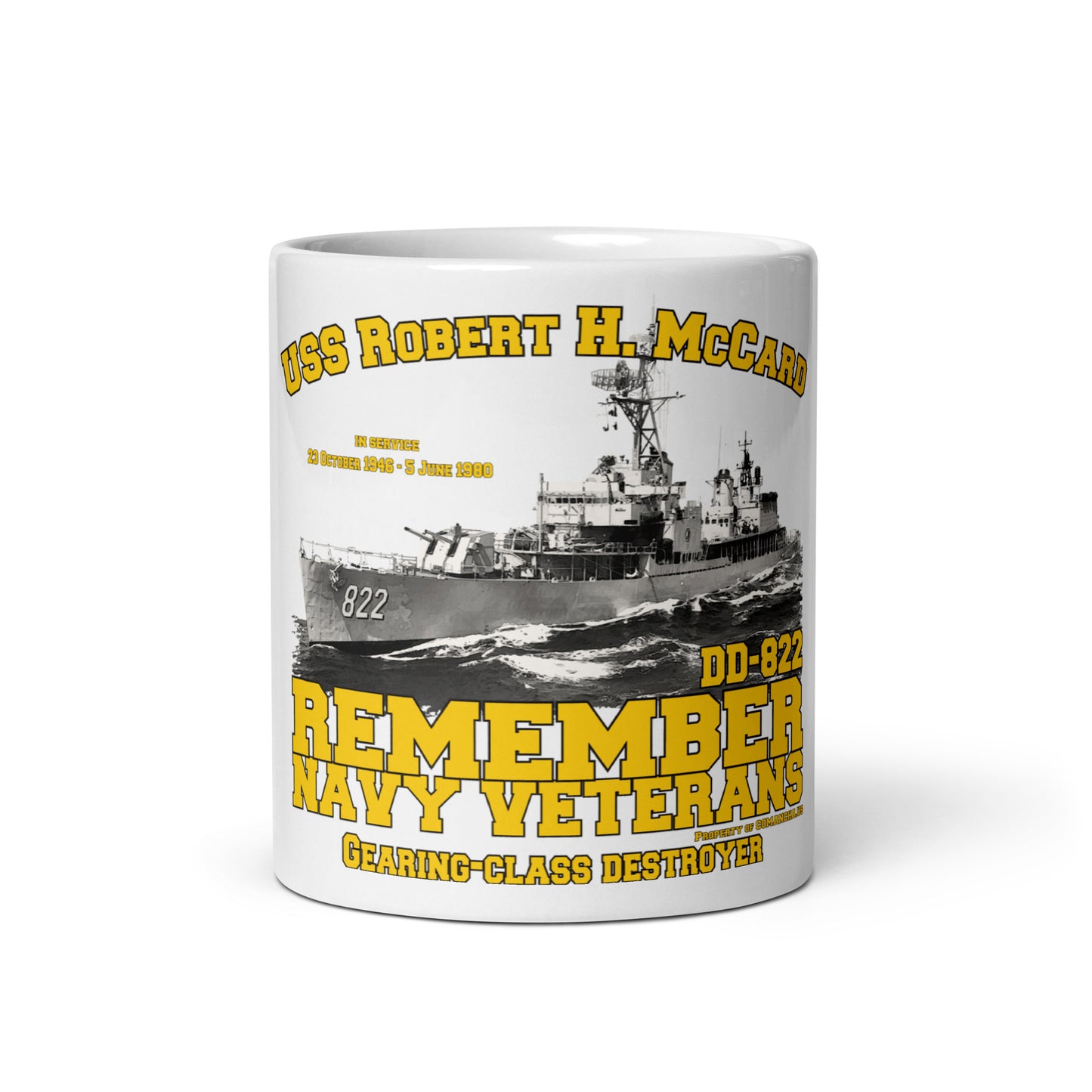 USS Robert H. McCard DD-822 Destroyer mug