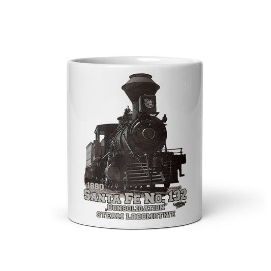 Santa Fe No.132 steam locomotive mug