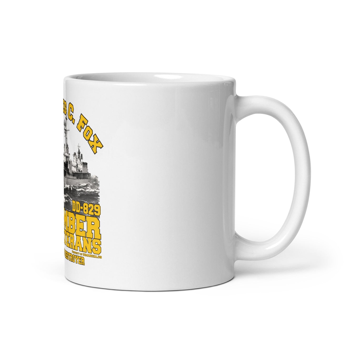 USS Myles C. Fox DD-829 Destroyer mug