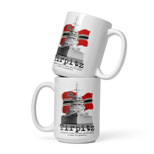 Tirpitz Battleship White mug