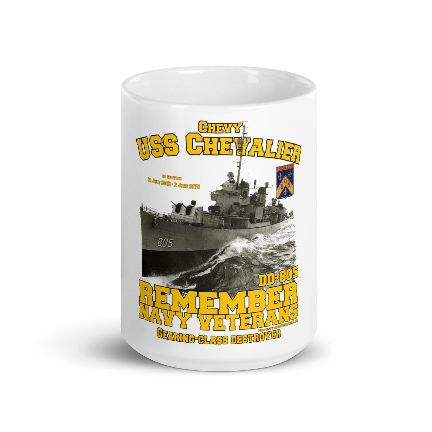 USS Chevalier DD-805 Destroyer mug