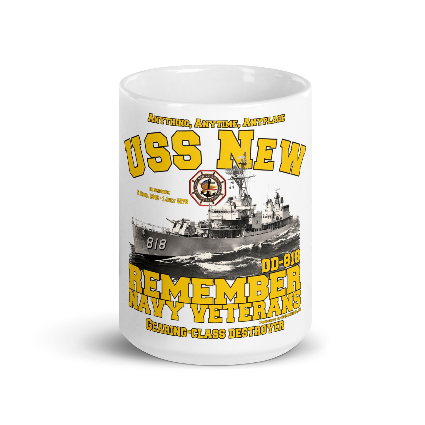 USS New DD-818 Destroyer mug