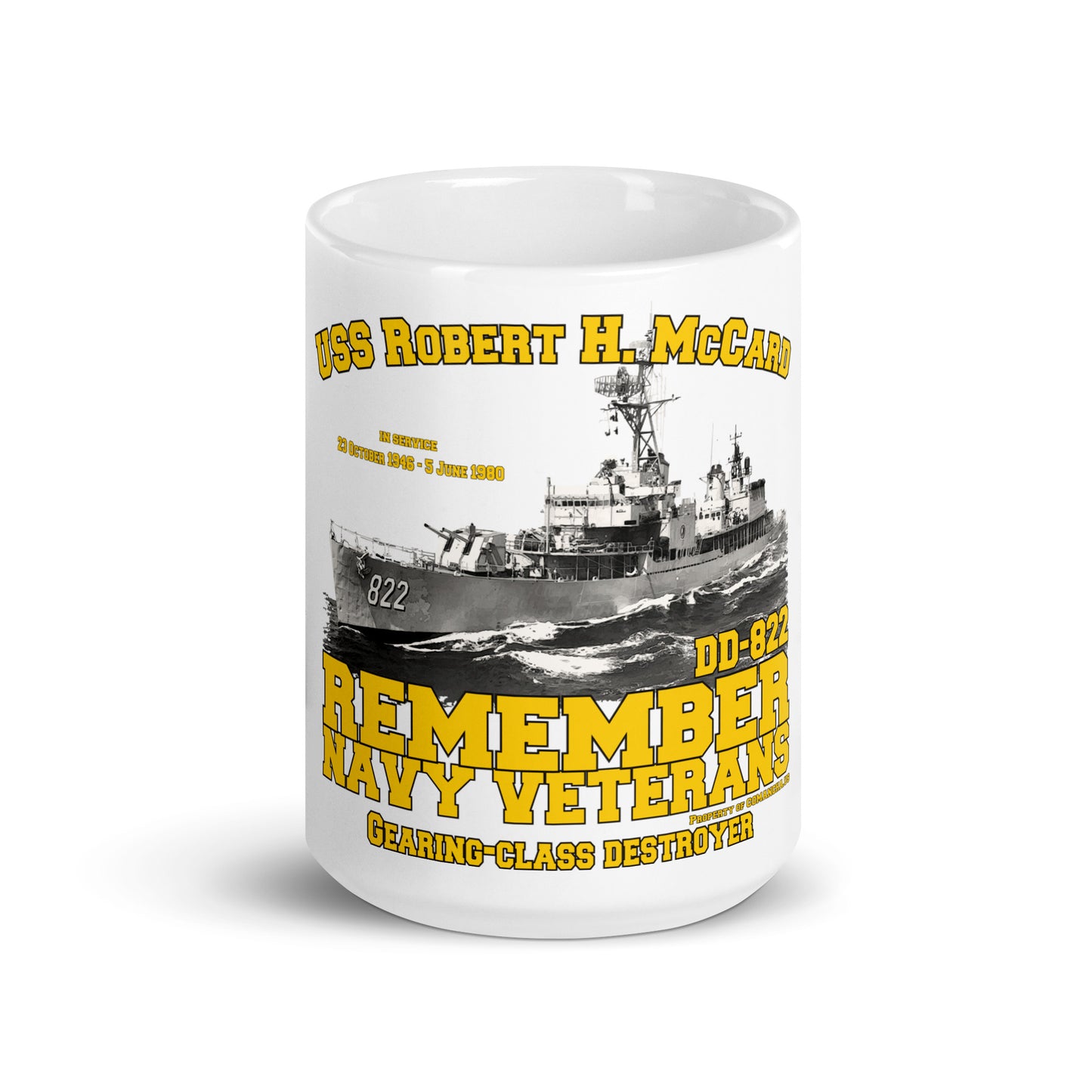 USS Robert H. McCard DD-822 Destroyer mug