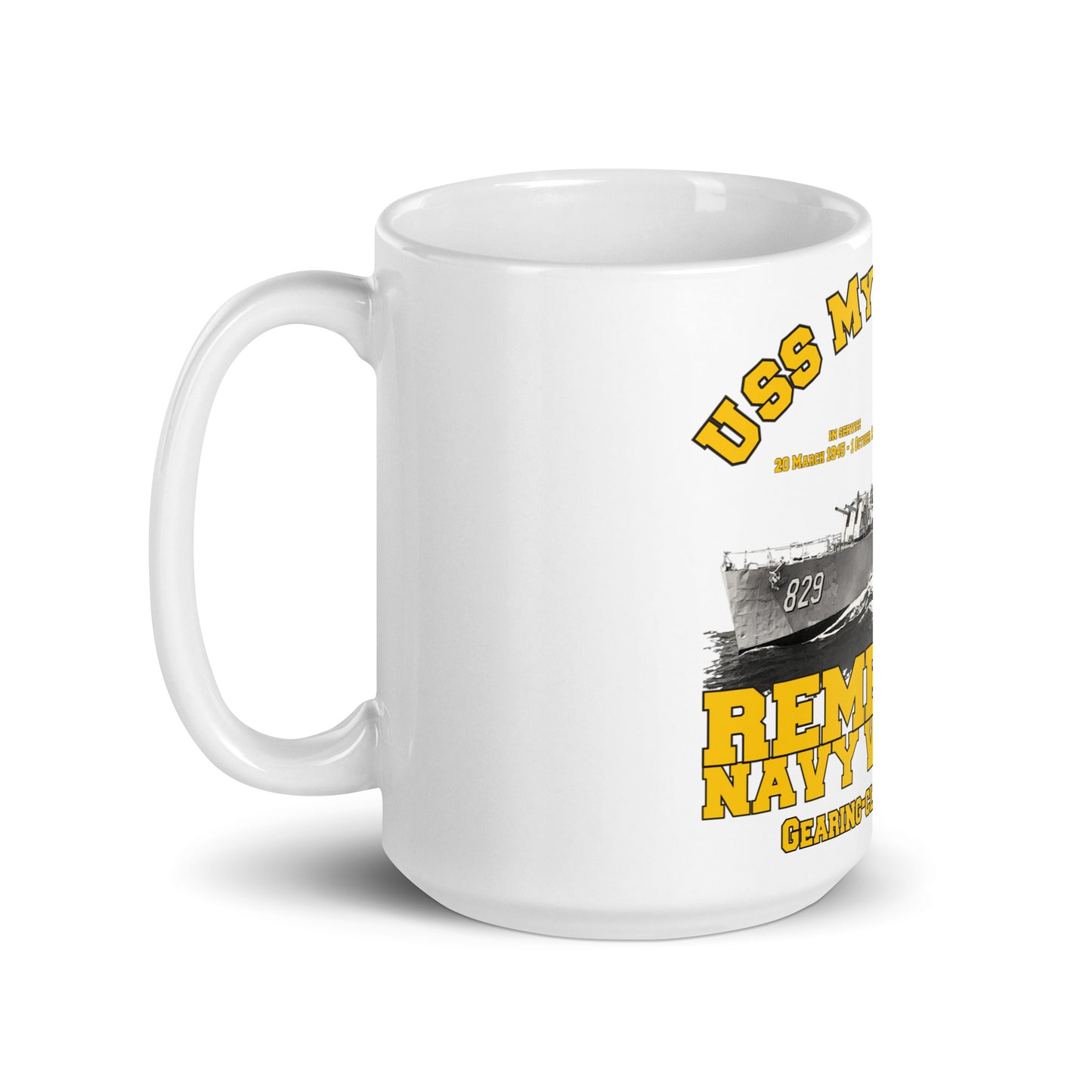 USS Myles C. Fox DD-829 Destroyer mug