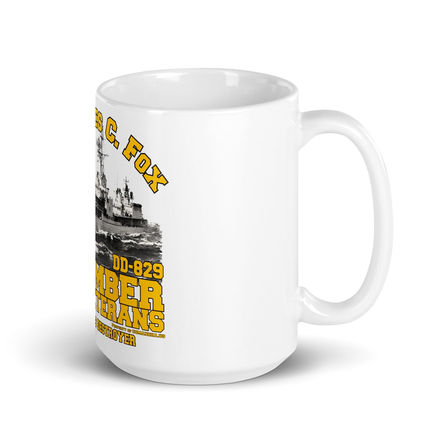 USS Myles C. Fox DD-829 Destroyer mug