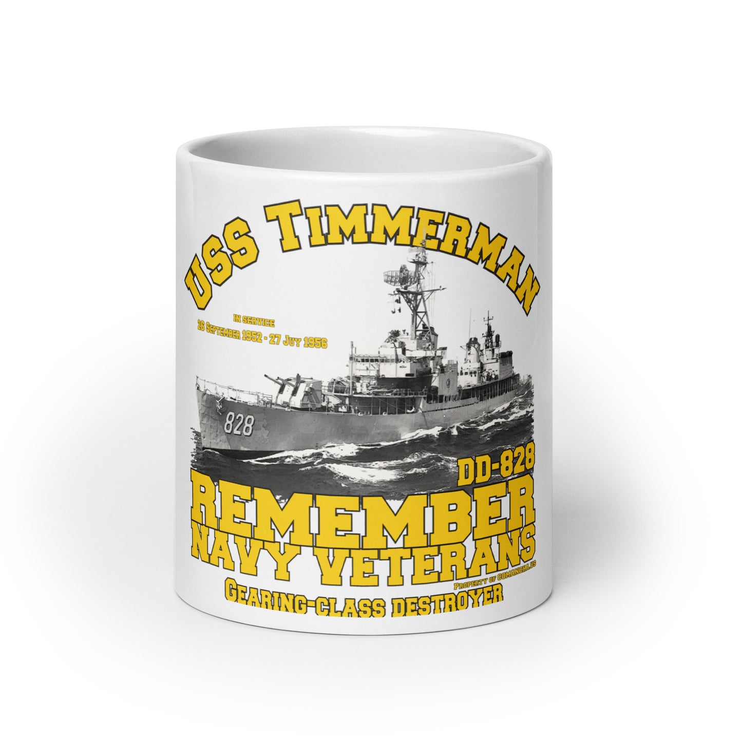 USS Timmerman DD-828 Destroyer mug