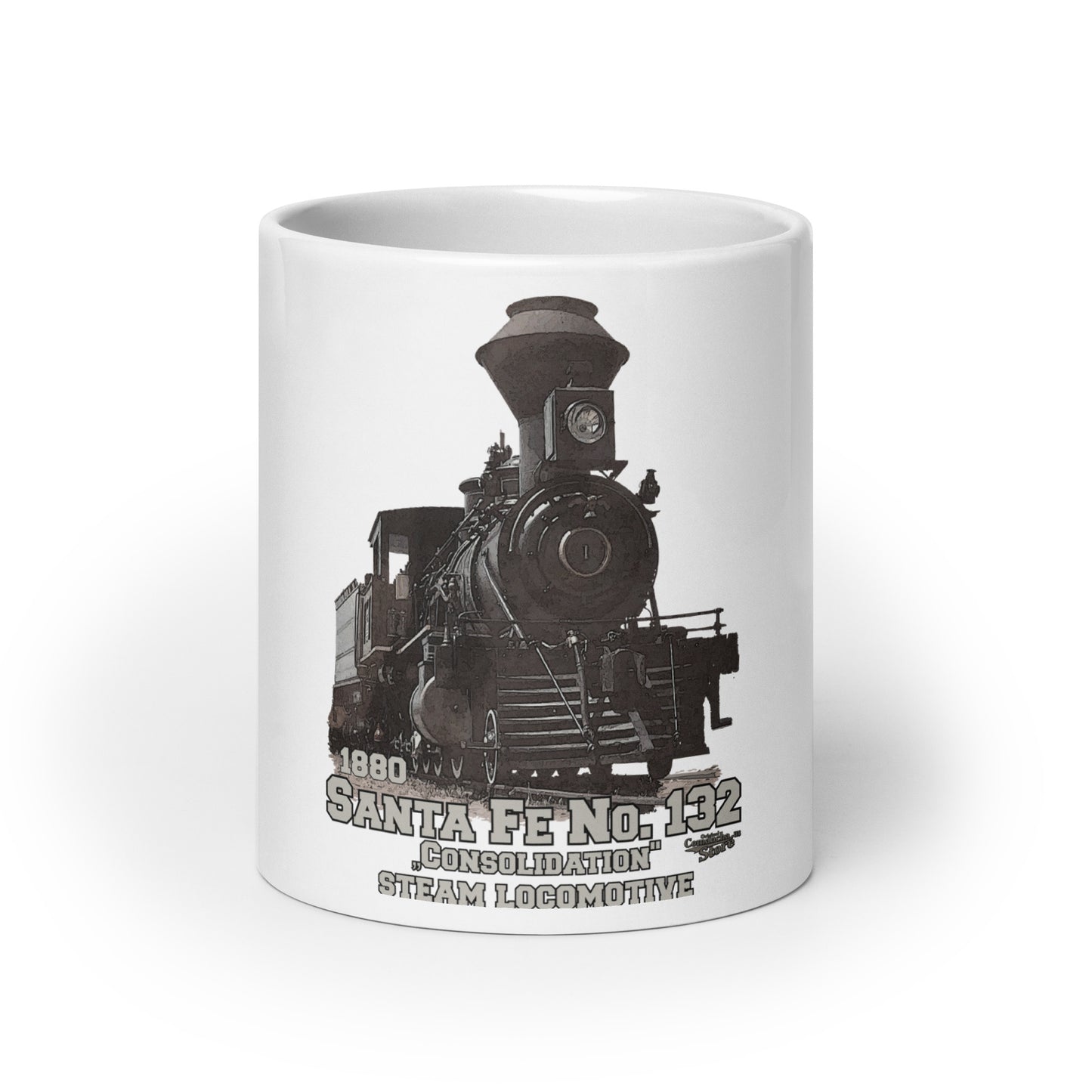 Santa Fe No.132 steam locomotive mug