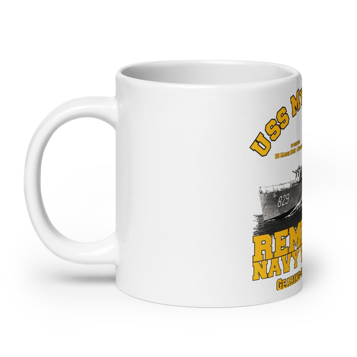 USS Myles C. Fox DD-829 Destroyer mug