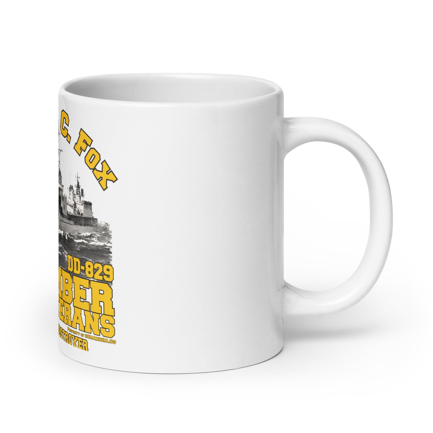USS Myles C. Fox DD-829 Destroyer mug