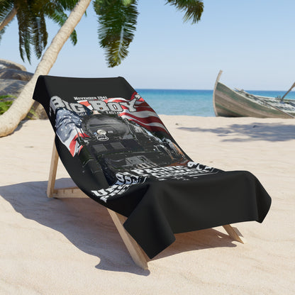 Big Boy 4014 Beach Towel - Big Boy steam locomotive Beach Towel