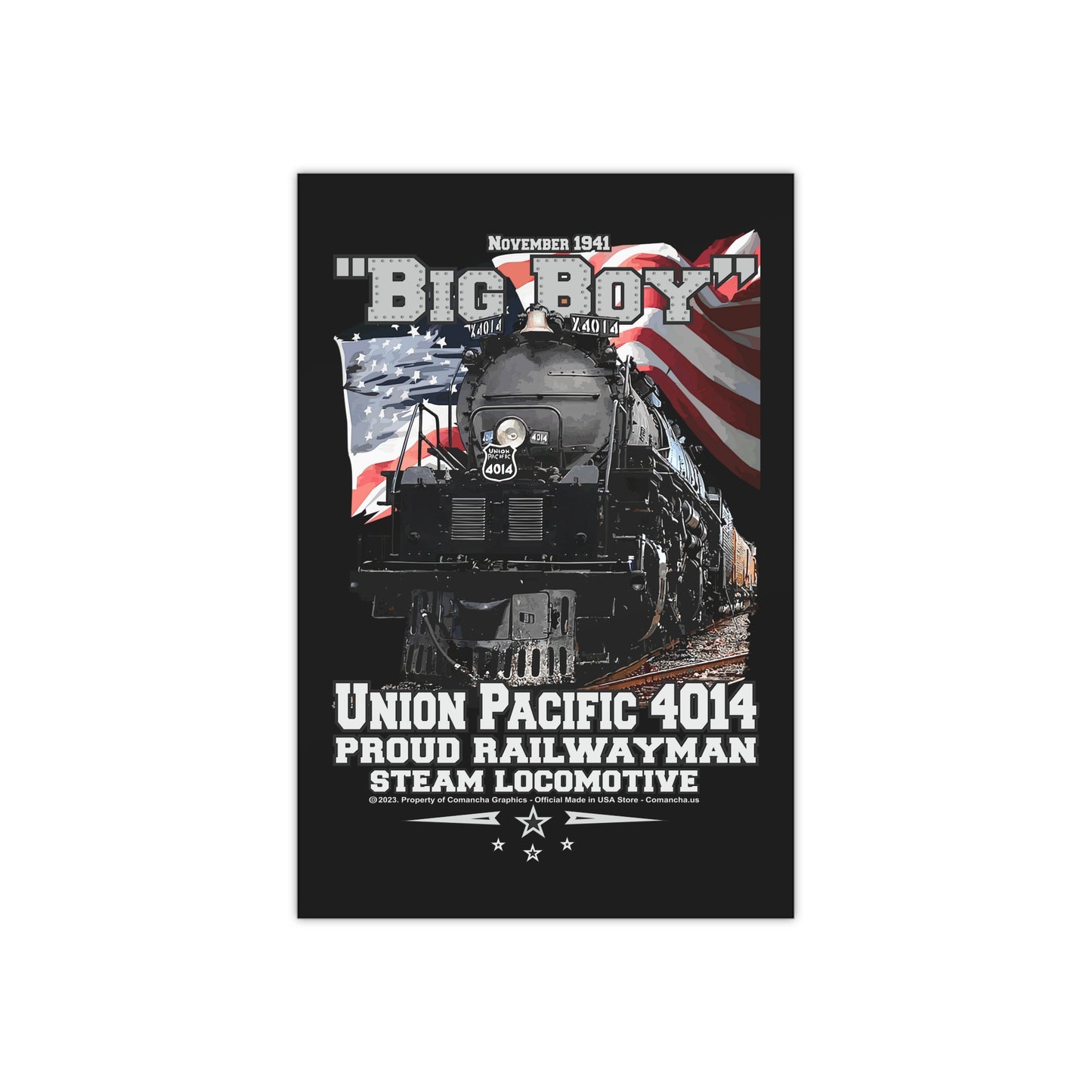 Union Pacific 4014 Poster - Big Boy Satin Posters (300gsm)