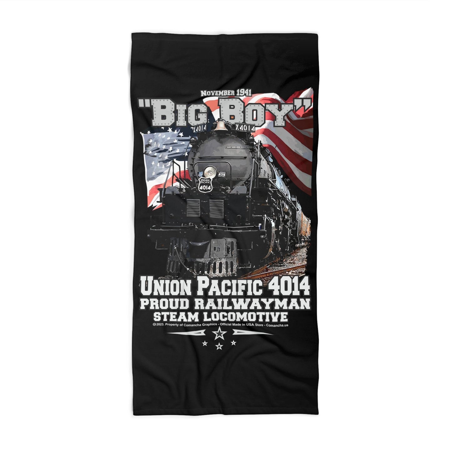 Union Pacific 4014 Beach Towel - Big Boy Beach Towel