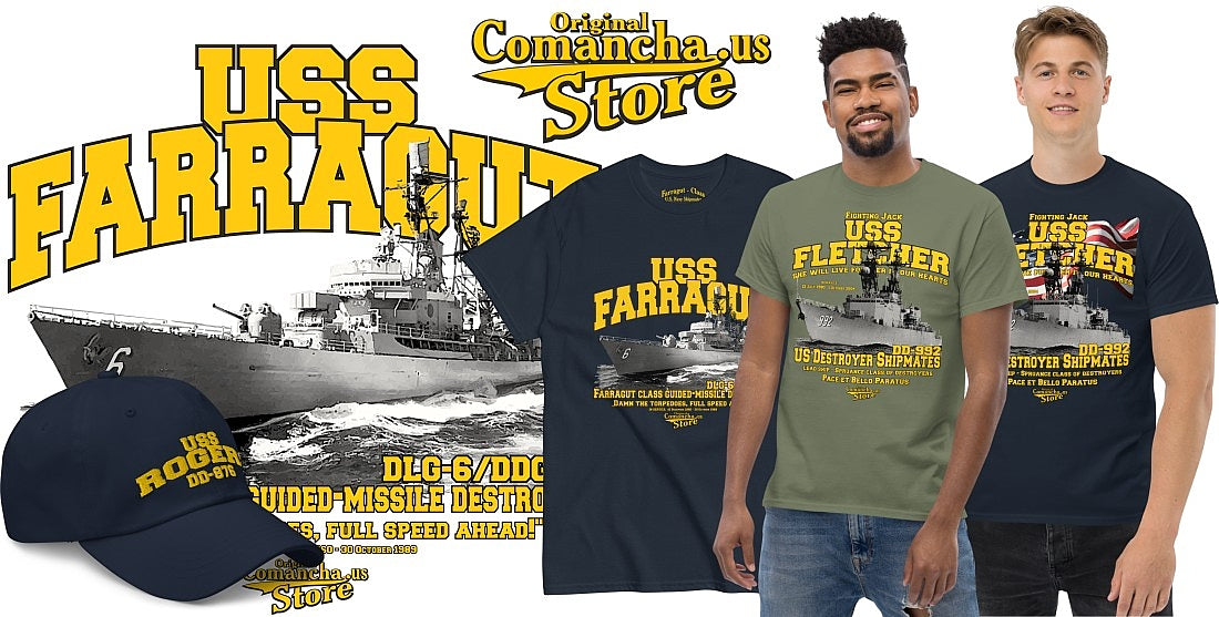 Comancha T-shirt Store, US Navy destroyer veterans t-shirt,