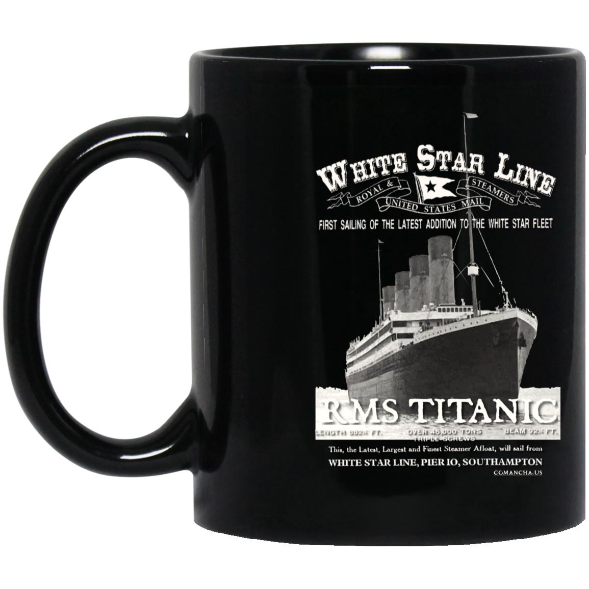 RMS TITANIC Black Mug