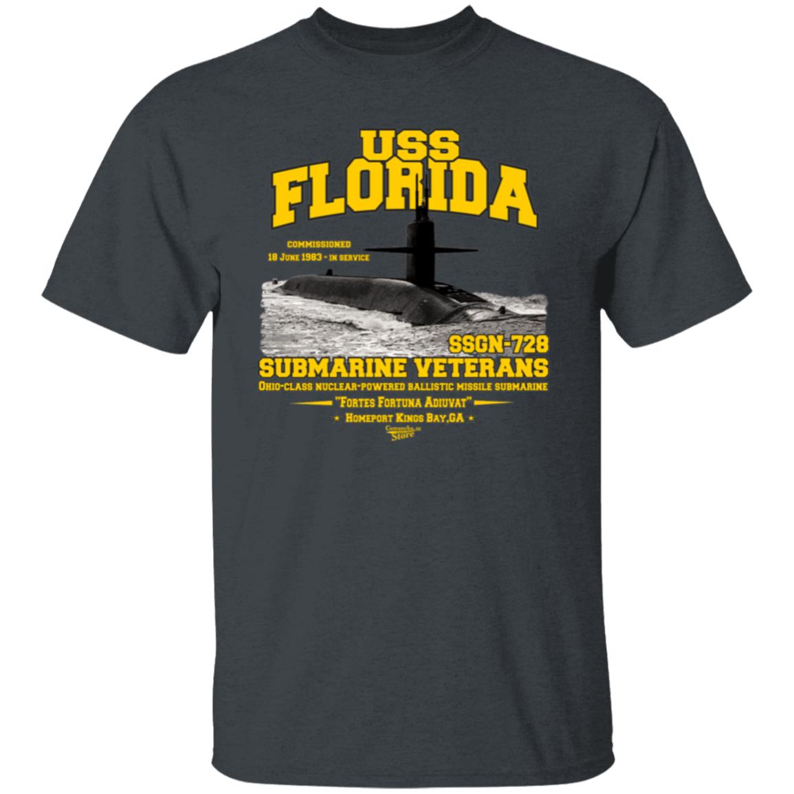 USS FLORIDA SSGN-728 US Submarine t-shirt