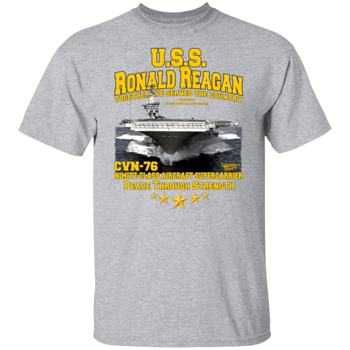 U.S.S. Ronald Reagan CVN-76 supercarrier t-shirt