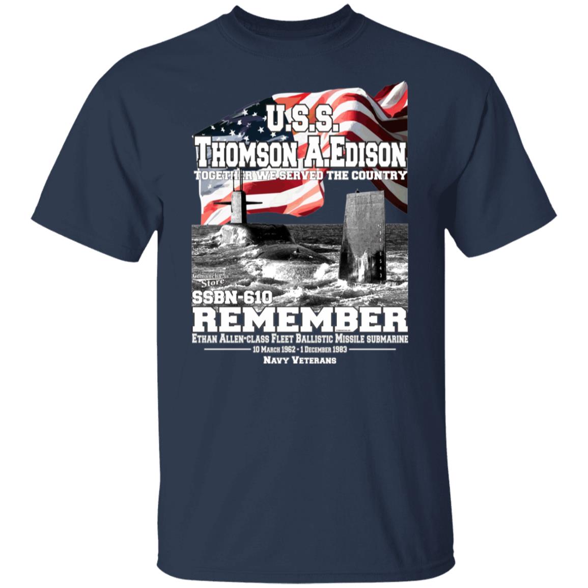 USS Thomas A. Edison SSBN-610 Submarine T-shirt