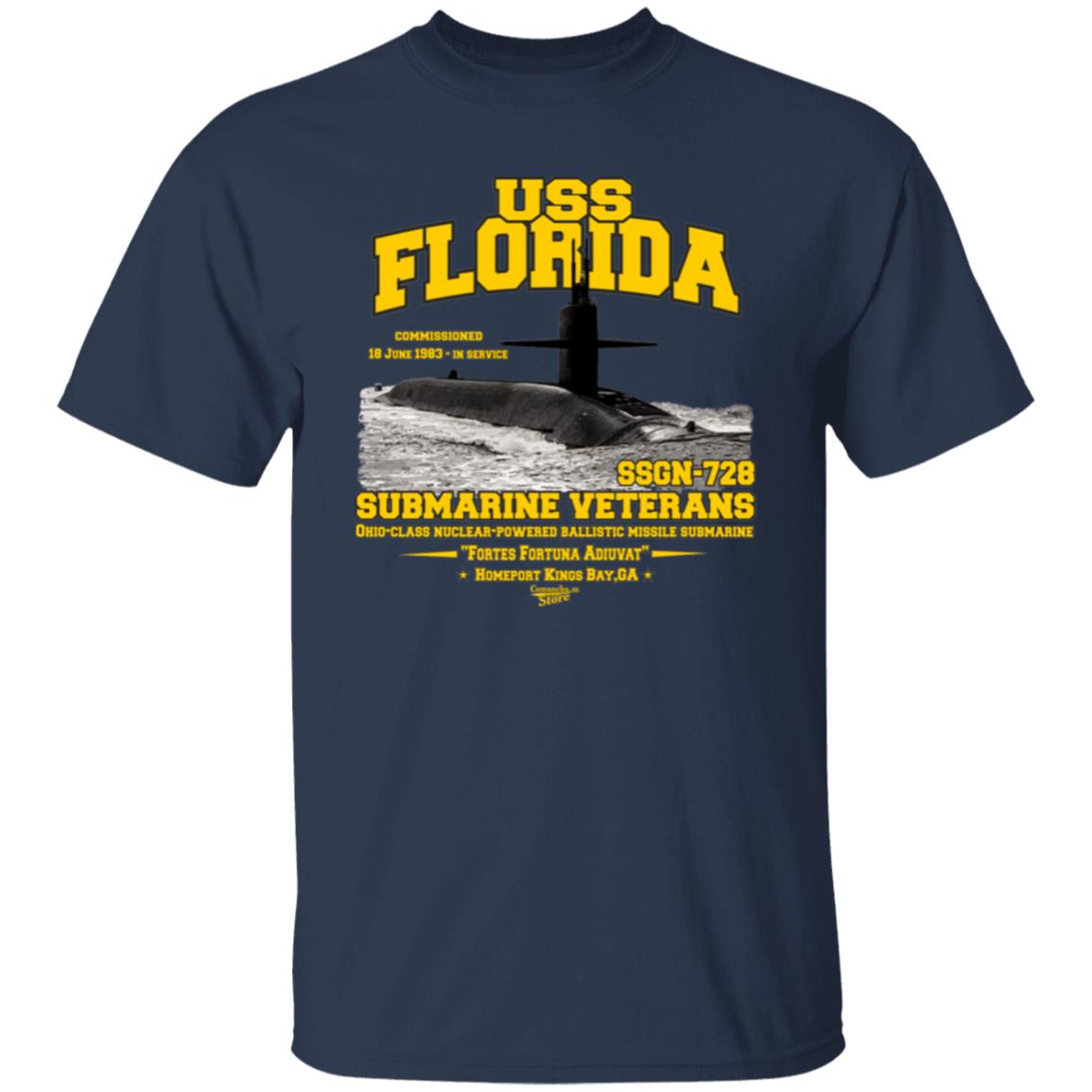 USS FLORIDA SSGN-728 US Submarine t-shirt