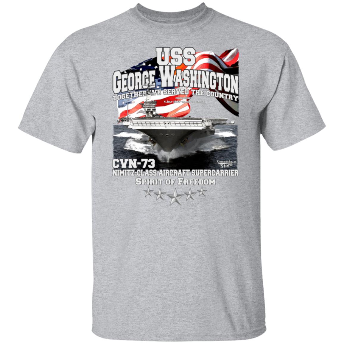 U.S.S. George Washington CVN-73 supercarrier t-shirt