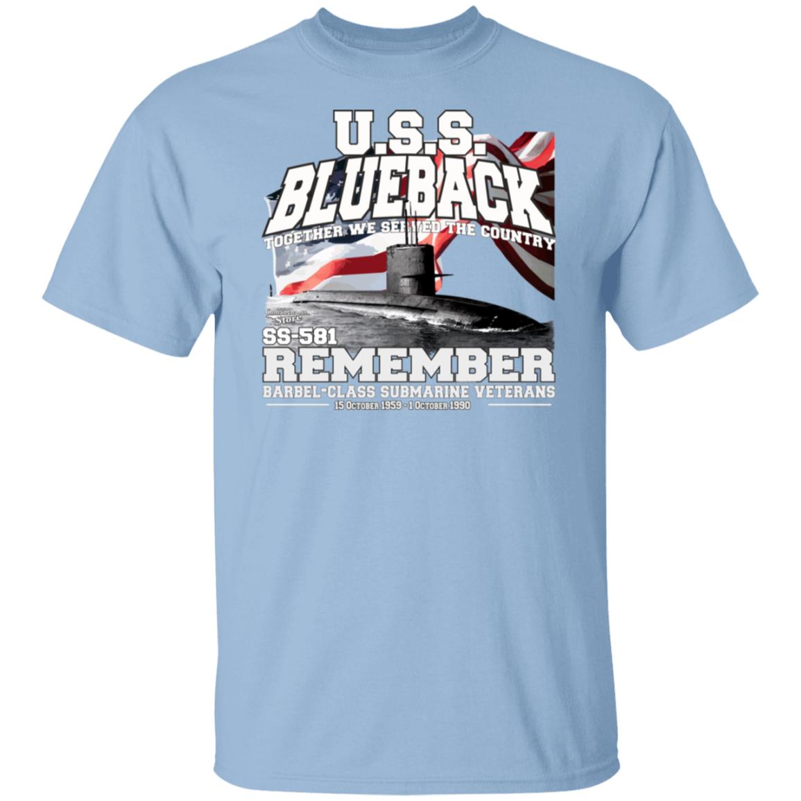 USS BLUEBACK SS-581 Submarine vetrerans T-shirt